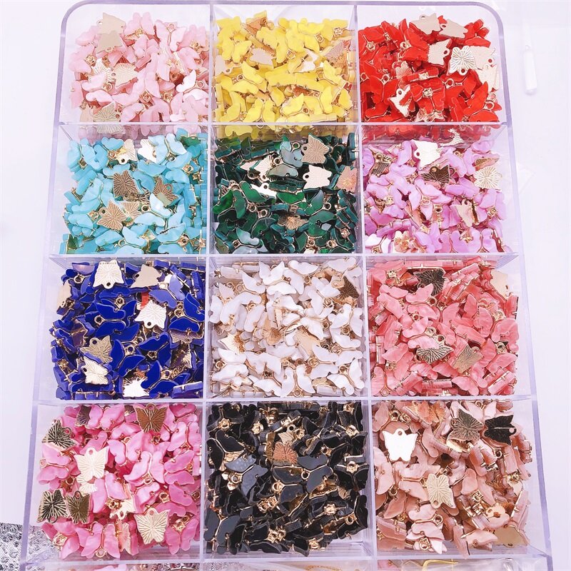 20Pcs Colorful Acrylic Butterfly Charm Pendant For Jewelry Making Animal Earrings Accessories Wholesale DIY Bracelet Findings