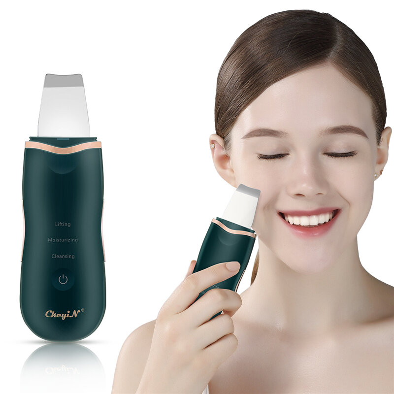 CkeyIN ultrasuoni Nano Ion Skin Scrubber Cleaner Lifting Lifting estrattore pulizia profonda dispositivo di bellezza Nano spruzzatore facciale