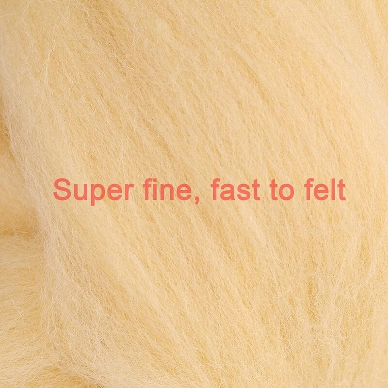 Agulha misturada lã 100g merino misturado lã felting para agulha felting kit mão tingida lã seco molhado felting suprimentos (22)