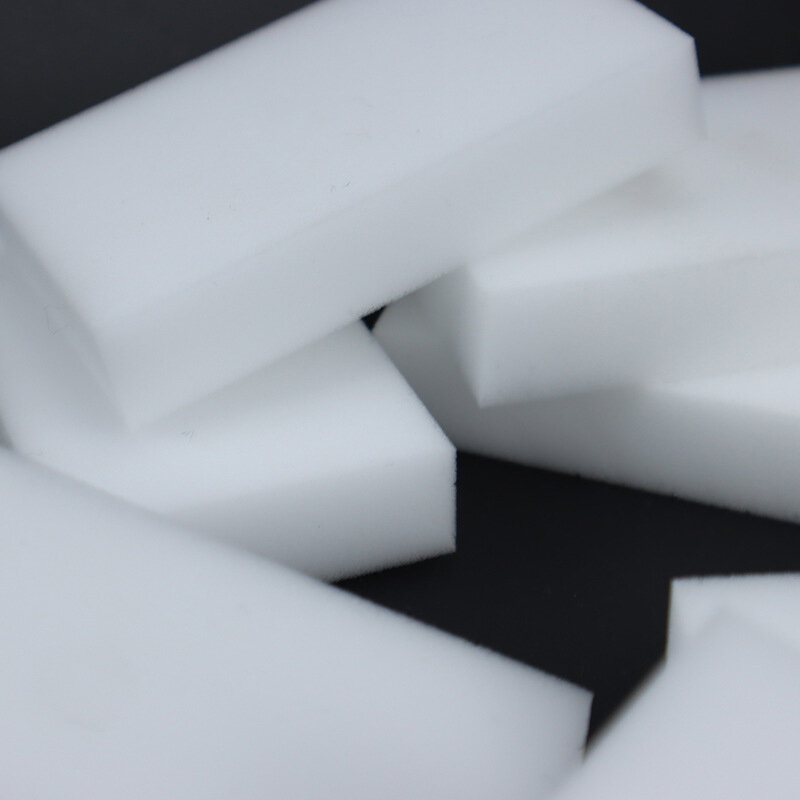 10Pcs สีขาว Magic Eraser เมลามีนทำความสะอาดทำความสะอาดฟองน้ำอเนกประสงค์กำจัดหน้าจอฟองน้ำหมากฝรั่งเค...