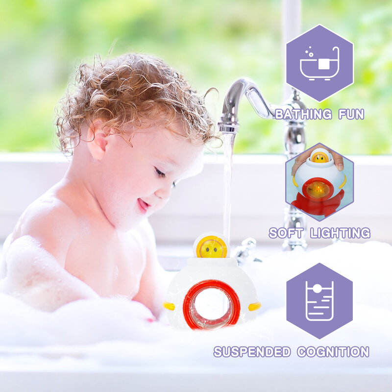 Lightaling ยานอวกาศสเปรย์,ของเล่นสเปรย์น้ำอ่างอาบน้ำของเล่นสำหรับเด็กวัยหัดเดินเด็กเด็ก