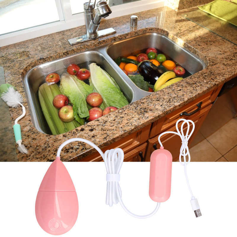 Lavavajillas ultrasónico de 15 minutos, lavadora de frutas y verduras, alimentación automática, USB