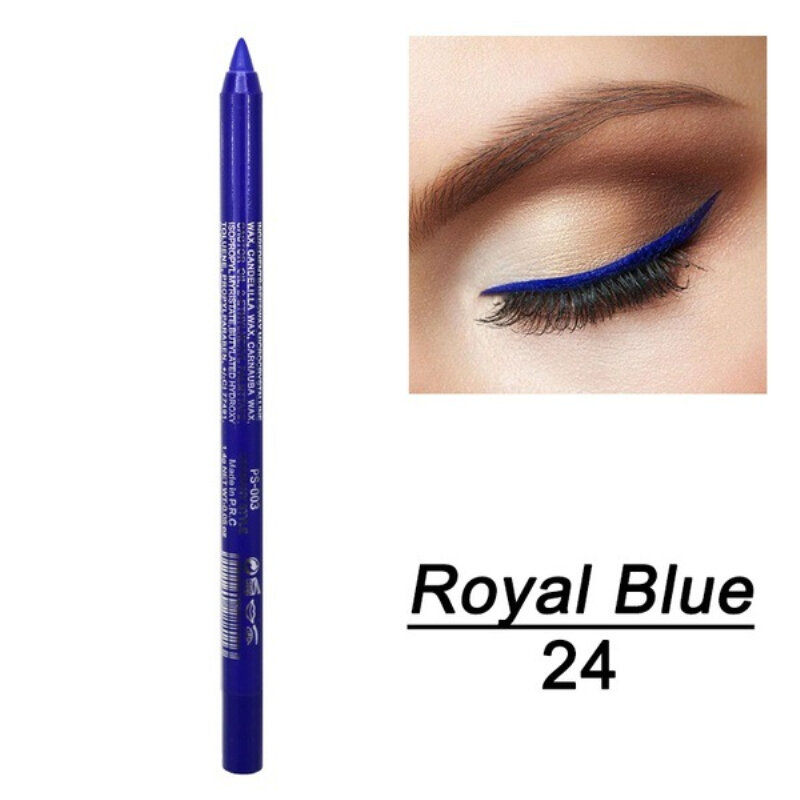 Eyeliner crayon de 14 couleurs, outils de maquillage imperméables, bleu, rouge, vert, blanc, or, marron, cosmétique, TSLM1