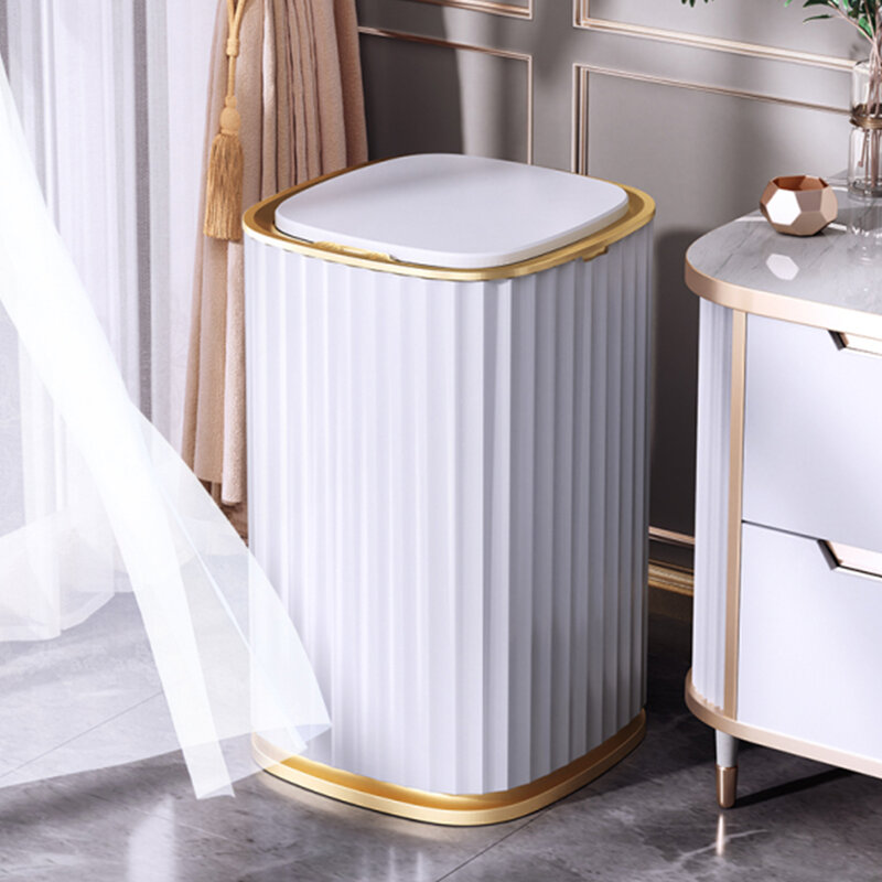 Joybos Automatic Smart Sensor Trash Can Harp Waterproof Garbage Bucket Dustbin Bathroom Kitchen Cabinet Storage Narrow Bin JX95