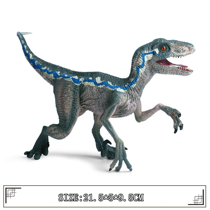 시뮬레이션 벨로키랍토르 공룡 모델 액션 피규어 컬렉션인지 교육 완구, 어린이 소년 선물