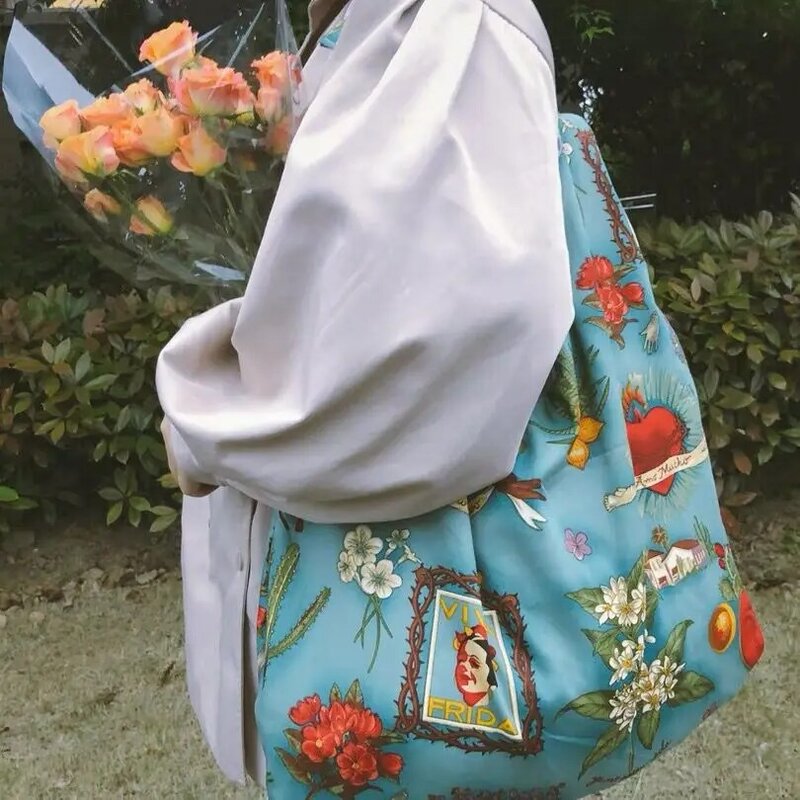 Borsa a tracolla in tela stile Vintage borsa a tracolla per trasporto a mano borsa a tracolla per donna 2021 borsa da donna