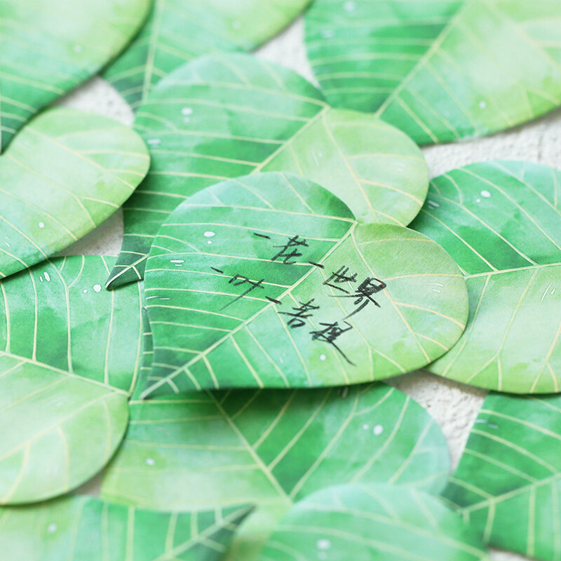 30แผ่นการ์ตูน Leaf Memo Pad โพสต์ It Sticky Notes สติกเกอร์กระดาษ Notepad บุ๊คมาร์คโรงเรียน Kawaii เครื่องเขียน