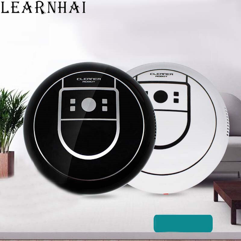 LEARNHAI Rumah Auto Cleaner Robot Microfiber Smart Robotic Pel Lantai Sudut Pembersih Debu Sweeper Vacuum Cleaner USB Pengisian