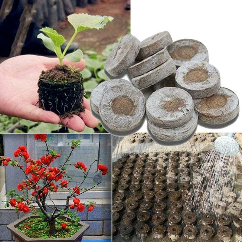 AMKOY-bloques de tierra para semillero, Peat Jiffy de 30mm, fabricante de bloques de tierra, tapones de arranque de semillas, arranque profesional para jardín, evita el bloqueo de raíces