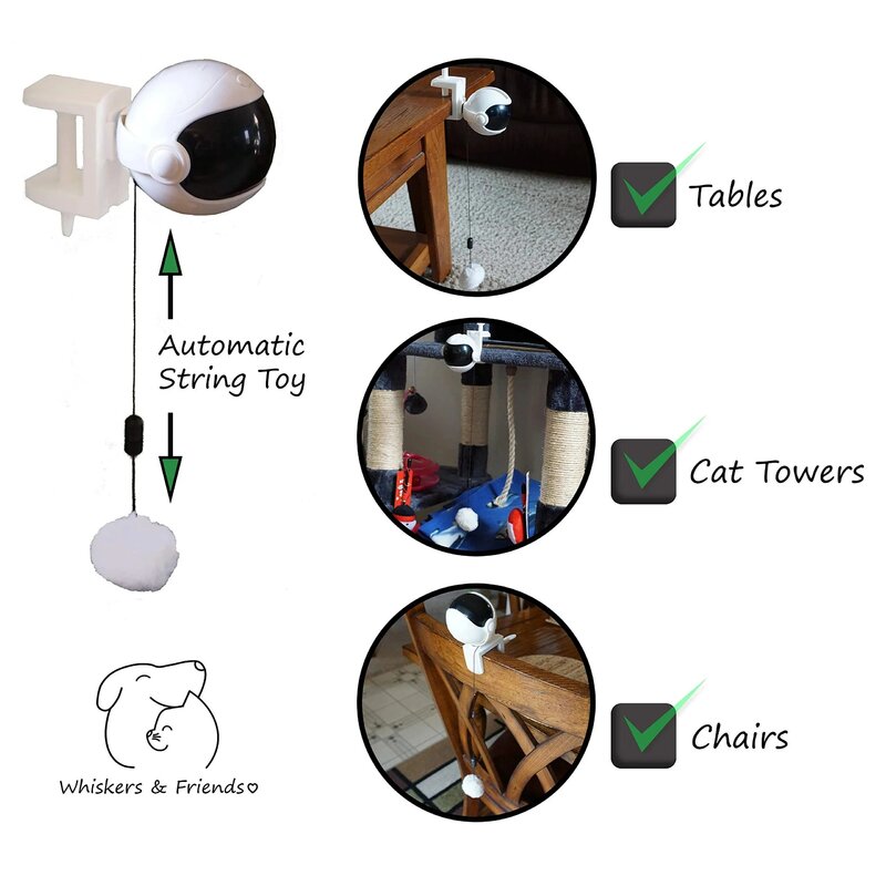 สมาร์ทของเล่นแมวไฟฟ้าอัตโนมัติ Motion ตุ๊กตาสัตว์เลี้ยงของเล่นแมว Interactive ปริศนาสัตว์เลี้ยง Rolling ...