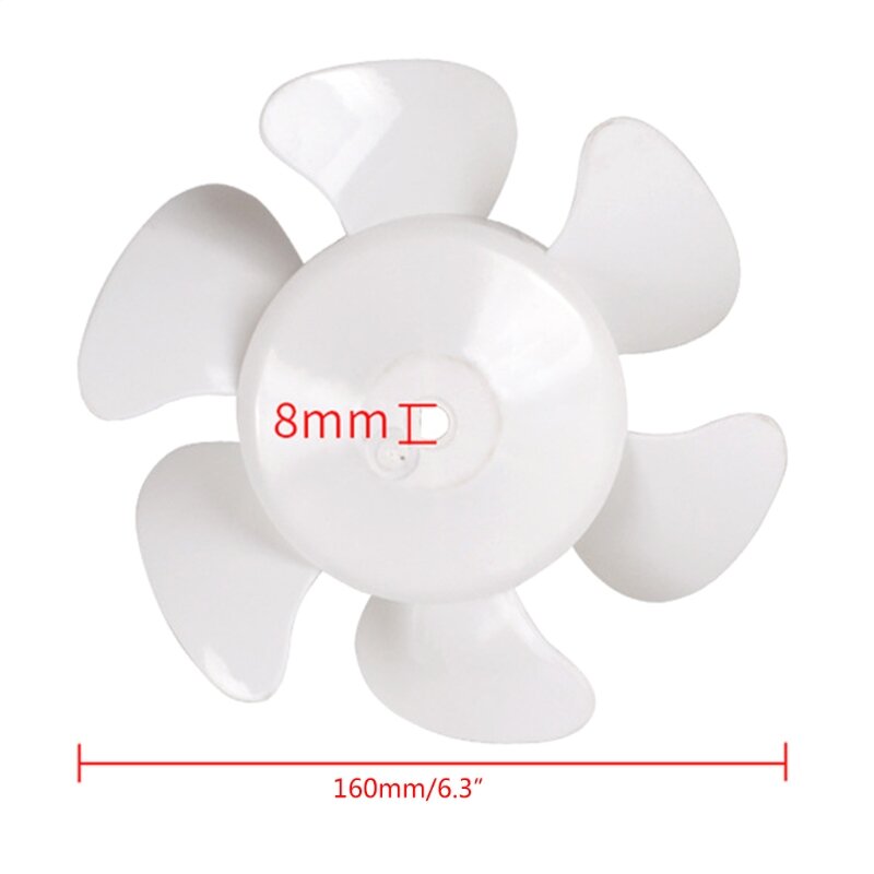 Лопасть вентилятора RV, белый запасной вентилятор 6, 8, 10, 12 дюймов, с круглым отверстием, для крыши ванной комнаты