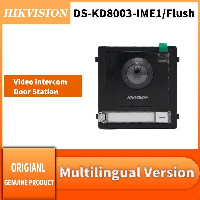 Hikvision Original DS-KD8003-IME1/Flush KD8 시리즈 프로 모듈러 도어 스테이션 2 MP HD 비디오 인터컴 기능 도어 폰
