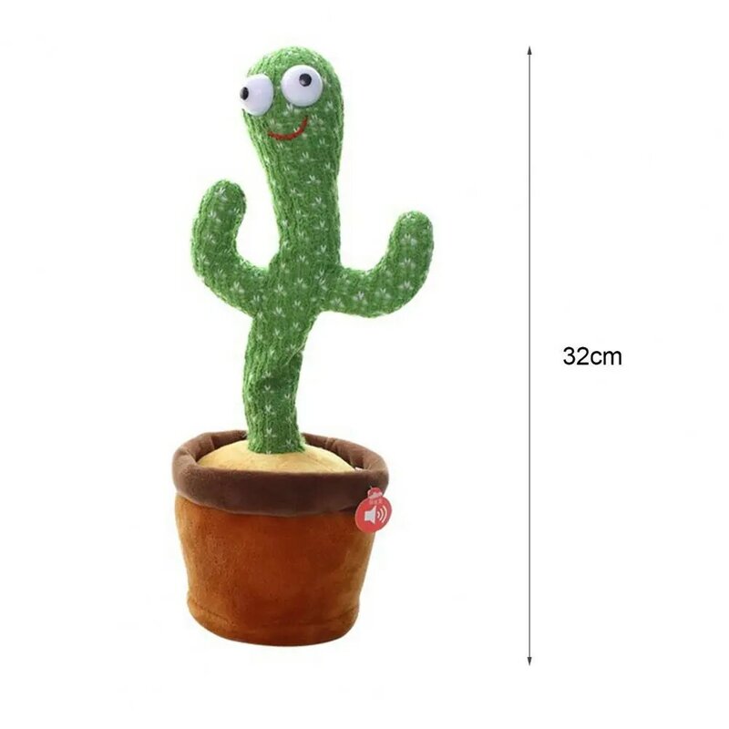 Muñeco de peluche de Cactus para San Valentín, juguete educativo divertido, con forma de Cactus para bailar