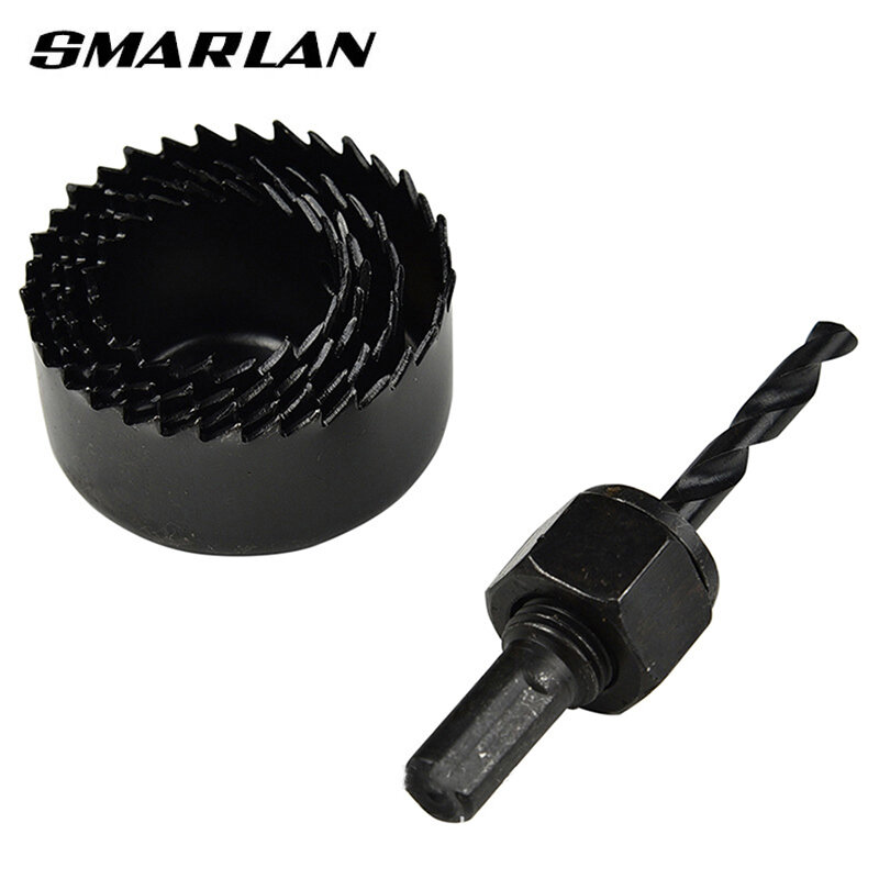 SMARLAN – mèches de scie cloche pour le bois, bi-métal, 31/36/43/52mm, 5 pièces, pour le travail du bois, bricolage, coupe-bois, foret, ensemble d'accessoires