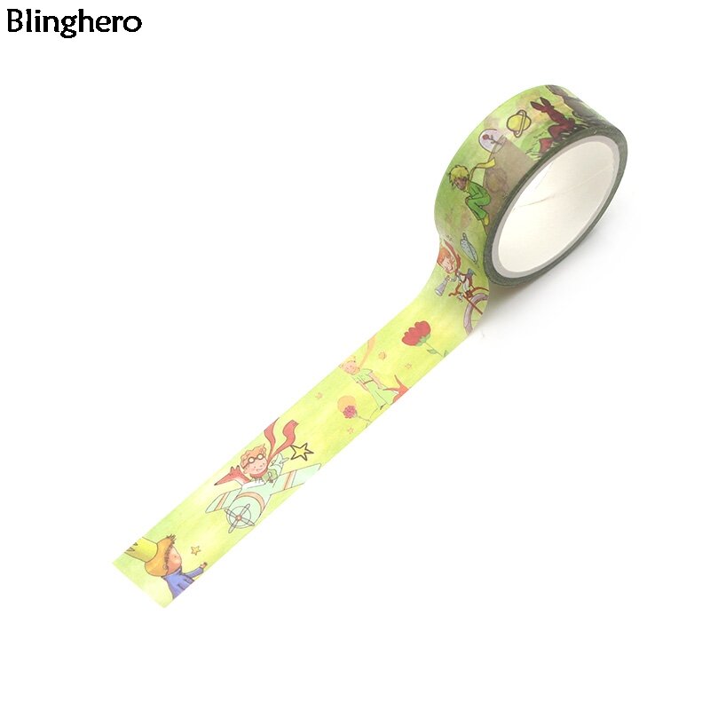 Blinghero Cartoon Prince 15mmX5m Washi Tape nastro adesivo adesivi per Notebook nastri adesivi per conto mano carino nastro adesivo BH0045