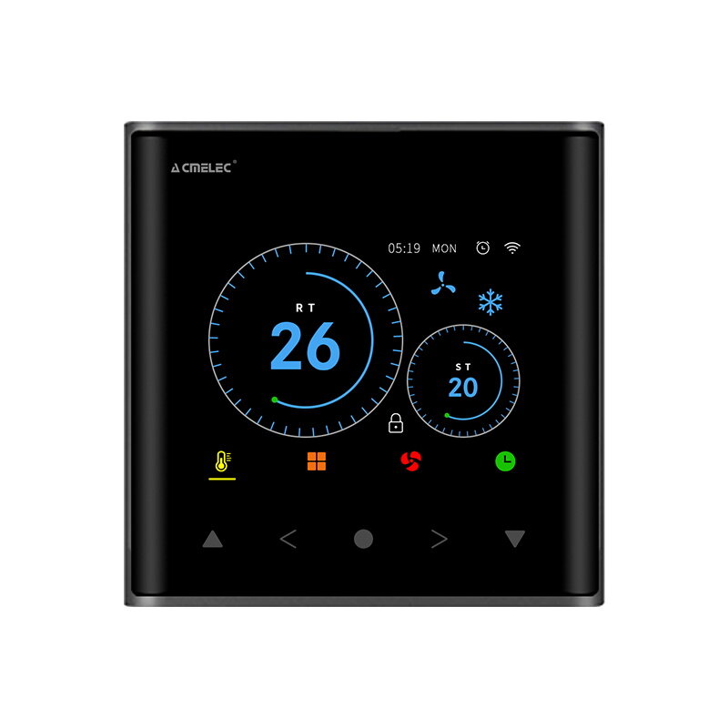 Termostato inteligente para aire acondicionado Tuya, para Google Home, Alexa, DuerOS, WIFI, Temperatura Central, bobina de ventilador, AE-740K