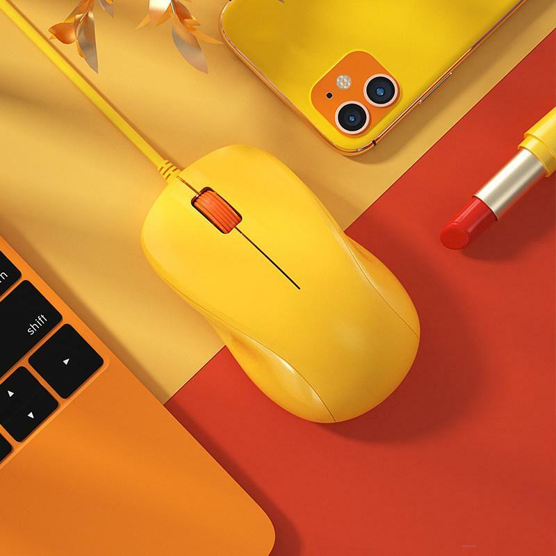 유선 마우스 조용한 음소거 귀여운 데스크탑 컴퓨터 USB 외부 노트북 사무실 홈 컴팩트 마우스