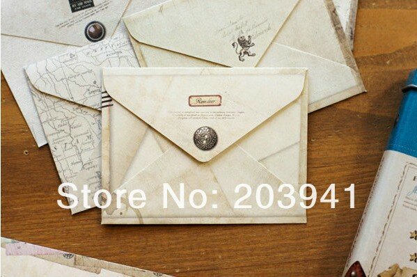 24pcs 100x80mm 복원 고대의 방법 무료 창조 봉투 편지지 선물
