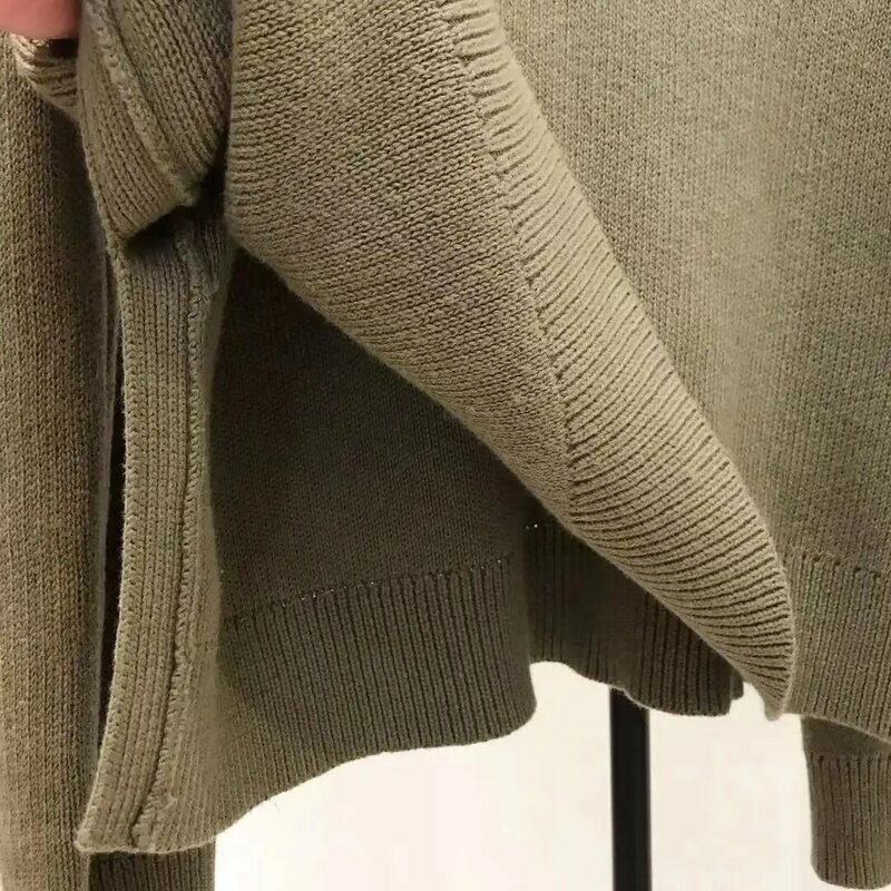 カシミアとVネックの女性用長袖セーター,ゆったりとしたセーター,暖かいカジュアル,2色,秋冬コレクション,2021