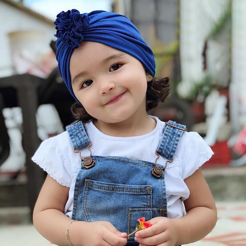 Maluch dzieci dziecko pałąk dziewczyna opaski bawełna węzeł łuk Turban pałąk rozciągliwe akcesoria do włosów dla dzieci nakrycia głowy