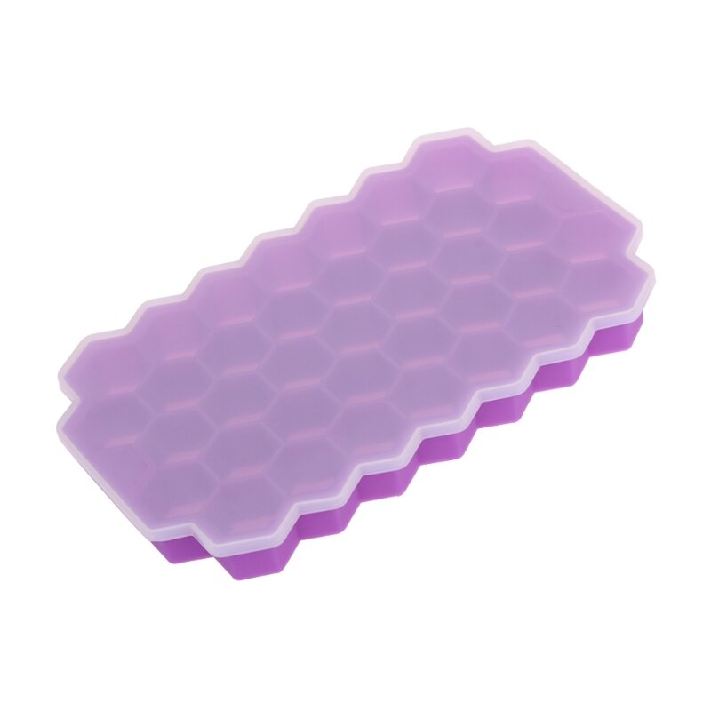 37 grelhas de favo de mel mini fabricante de gelo cubo eco-friendly cavidade silicone bandeja molde