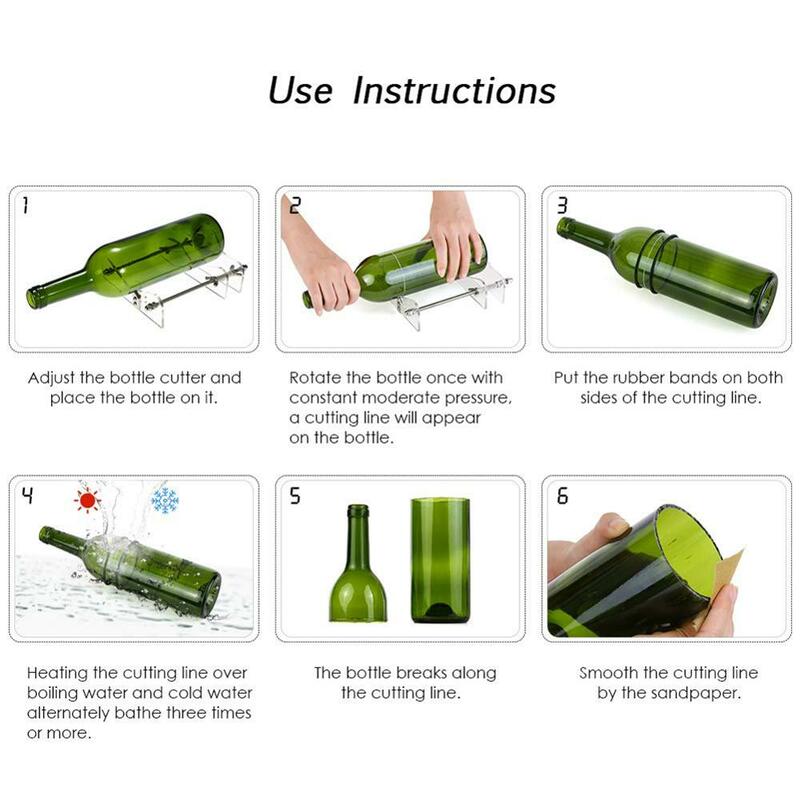 Bottiglia di vetro taglierina professionale per bottiglie di Birra di taglio di Vino bottiglia di vetro-cutter FAI DA TE strumenti di taglio della macchina