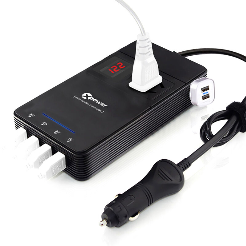 Aoshike Omvormer Auto 24V 220V Qc 3.0 4USB 250W Voltage Converter Met Luchtreiniger Charger Auto inversor Adapter