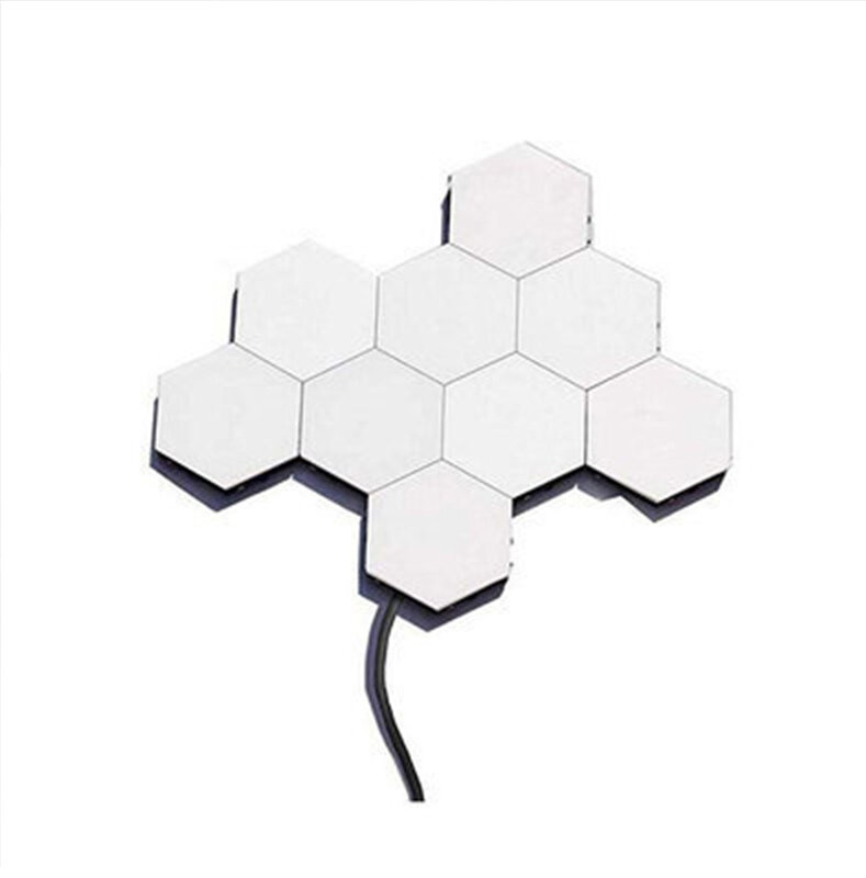 LED Hexagonal โคมไฟ Splicing รวม Hexagonal โคมไฟห้องนอนตกแต่ง Night Light Touch Sensor Light