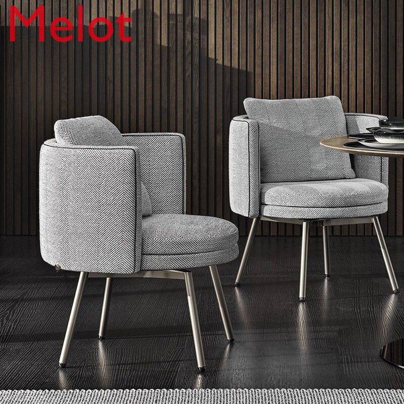 Silla de comedor minimalista italiana, sillón de restaurante, réplica de Silla, mesa de comedor y silla, novedad de 2021
