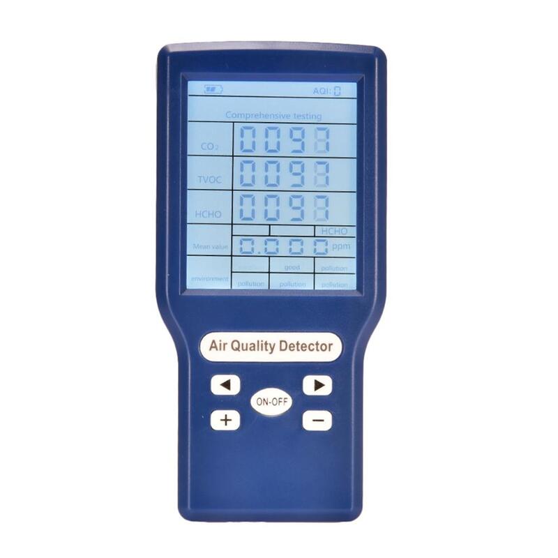 3.7v 1000mah digital co2 sensor ppm medidores detector de qualidade do ar dióxido carbono detector analisador gás monitor detector