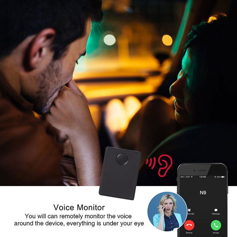GSM dispositivo de escucha en alarma acústica Mini Monitor de GSM voz Sistema de Vigilancia Quad Band 2 Mic dos de forma automática respuesta