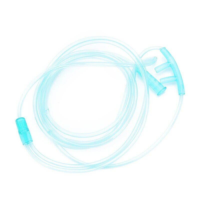 1 pz di alta qualità morbido nasale durevole usa e getta ossigeno adulto cannule/tubo flessibile/tubo punta flessibile