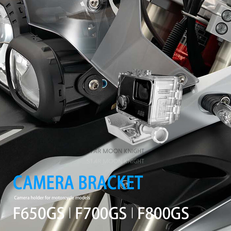 Soporte de grabadora de conducción para motocicleta, accesorio para cámara GoPro, CamRack, BMW F650GS, F700GS, F800GS, F 700, 800 GS