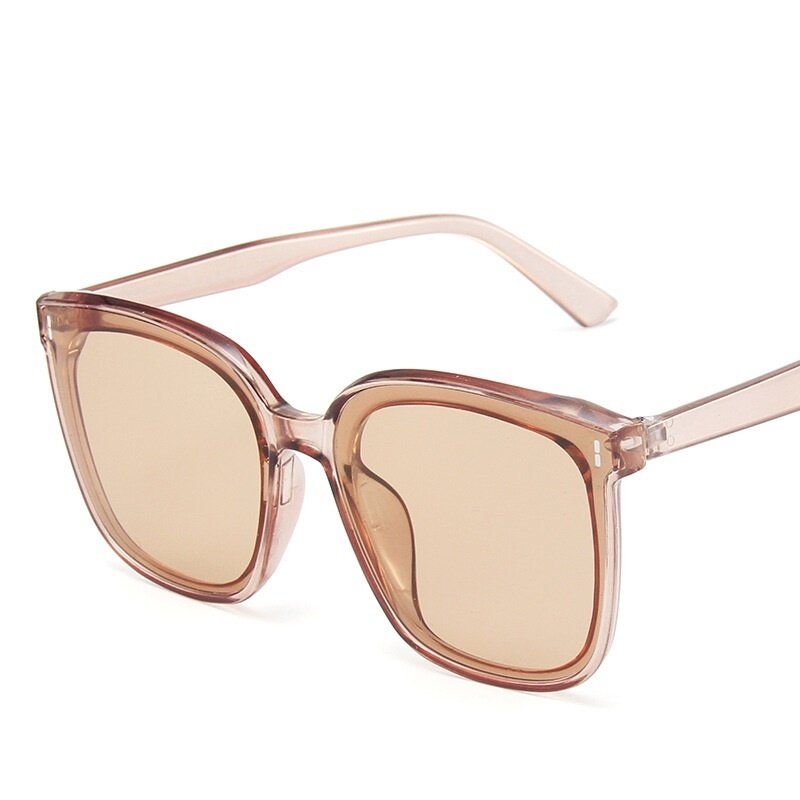 LONSY – lunettes De soleil classiques Vintage pour femmes et hommes, carrées, De marque, rétro, De luxe, noires, UV400