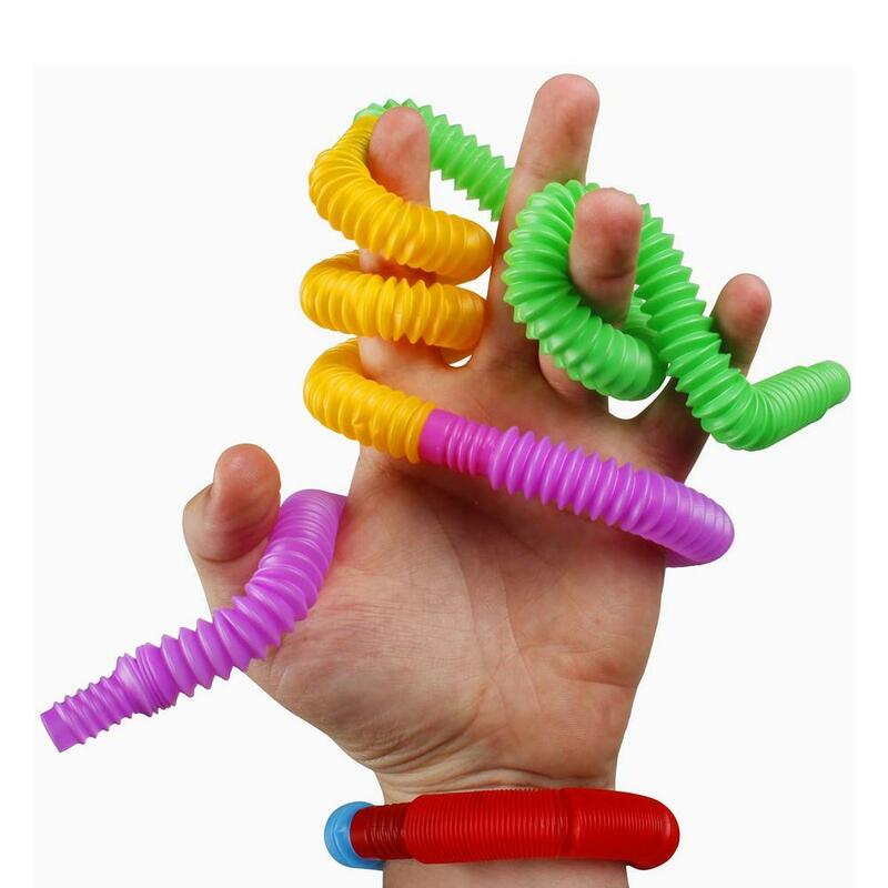 เด็ก Mini Pop หลอด Fidget ของเล่นความเครียดบรรเทา Sensory Therapy ของเล่นออทิสติก Sensory หลอดความเครียดบรรเทา Early ...