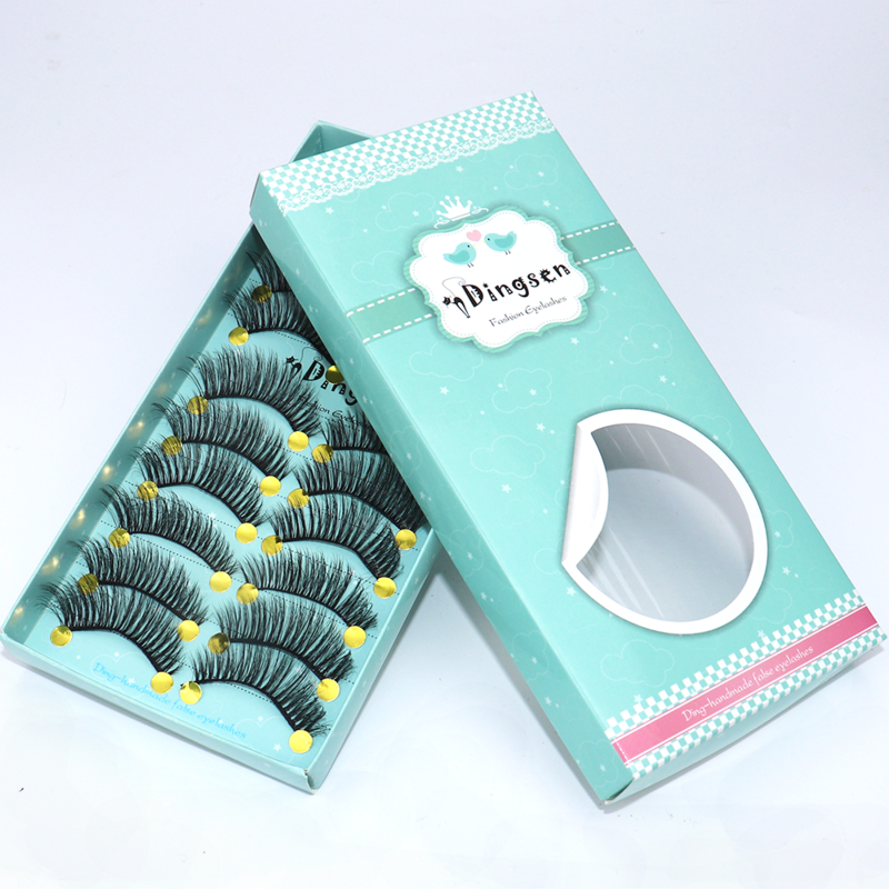 Zachte Faxu 3D Nertsen Valse Wimpers 10 Paar Kriskras Piekerige Pluizige Wimpers Extension Eye Makeup Tools Handgemaakte Wimpers