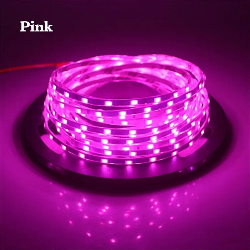 1/5m Waterproof IP67 LED Light Strip With 8 Colors Wide 5mm Ultra-fine Flexible High Quality 60leds/m White Black PCB Lamp Tape