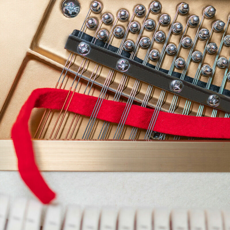 Herramienta de mutado de fieltro para Piano, tira de temperamento de fieltro de lana roja, herramienta de afinación, herramientas de Piano