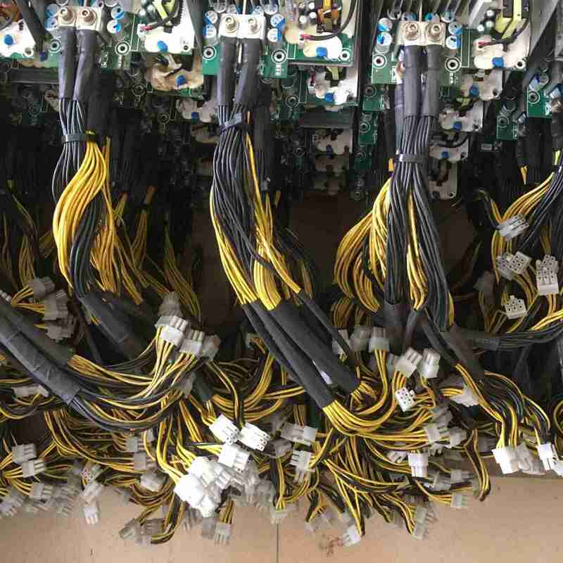 Used Pcie Powers Connector for Bitmain Antminer APW7 APW3++ PSU L3 D3 with TEN 6-pin PCIe