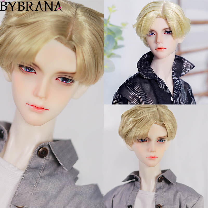 Bybrana-pelucas Bjd que se dividen en Idol Super suave, pelo falso de Mohair Seda de alta temperatura, estilo diario