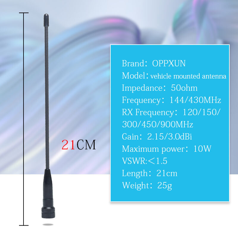 2021 chaude OPPXUN 669C sma-male Flexible VHF/UHF Bidirectionnelle Bi-bande Portable HF Antenne Radio Pour Baofeng Yaesu UV-3R,UV-100,UV-200
