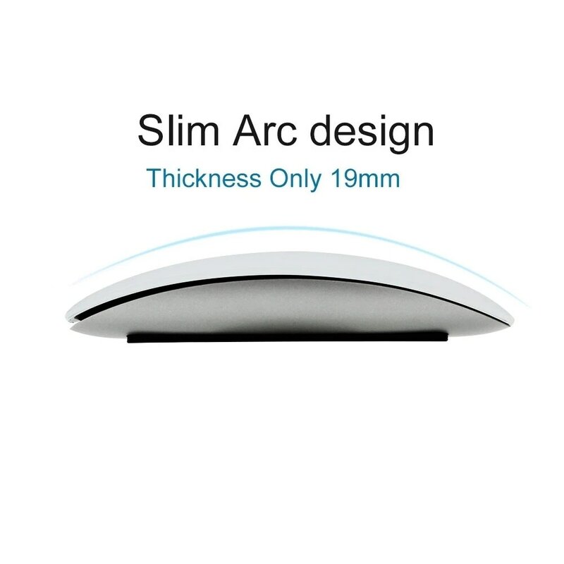 Bluetooth 5,0 беспроводная мышь Magic Arc Touch 1600 DPI ультратонкая перезаряжаемая компьютерная мышь для Apple Macbook