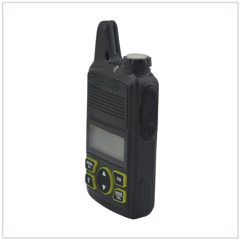 Mini Walkie Talkie BF-T1 Uhf 400-470Mhz 1W 20CH Kleine Mini Draagbare Ham Fm Twee-Weg radio Met Oortelefoon
