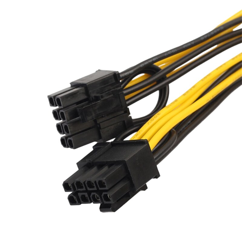 6-pin to Dual 8-pin Computer Graphics Extension Cord Power Adapter PCI-E Cable