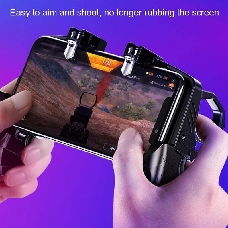 Pubg przycisk wyzwala PUBG dla telefonu komórkowego Gamepad Joystick K21 kontroler gier dla iPhone Xiaomi Huawei Gamepad sprzęt