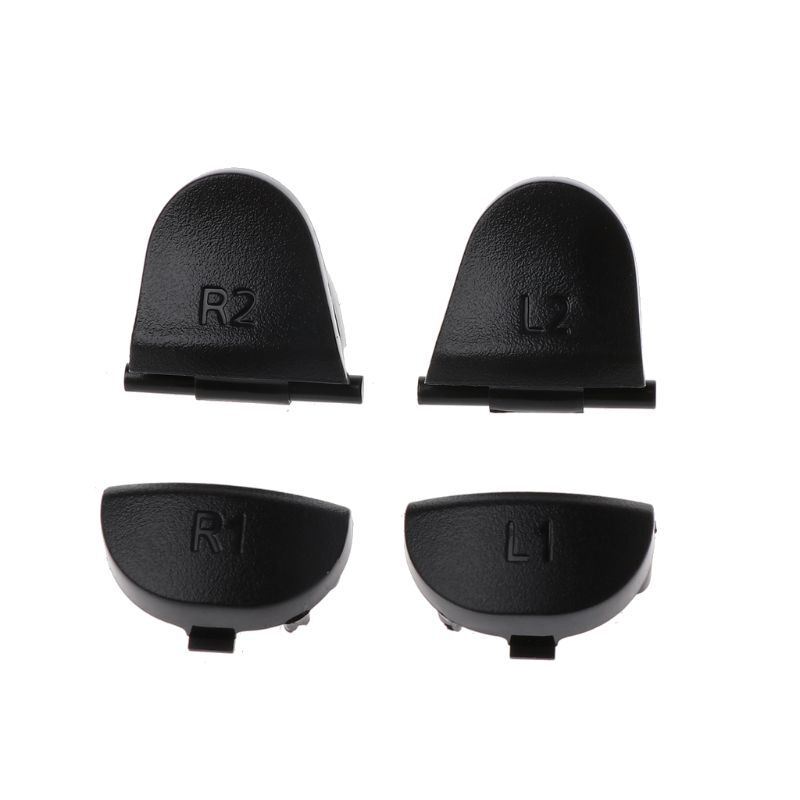 Кнопки триггера L1 R1 L2 R2, 3D аналоговые джойстики, колпачок для большого пальца, проводящая резина для PS4, набор аксессуаров, Прямая поставка