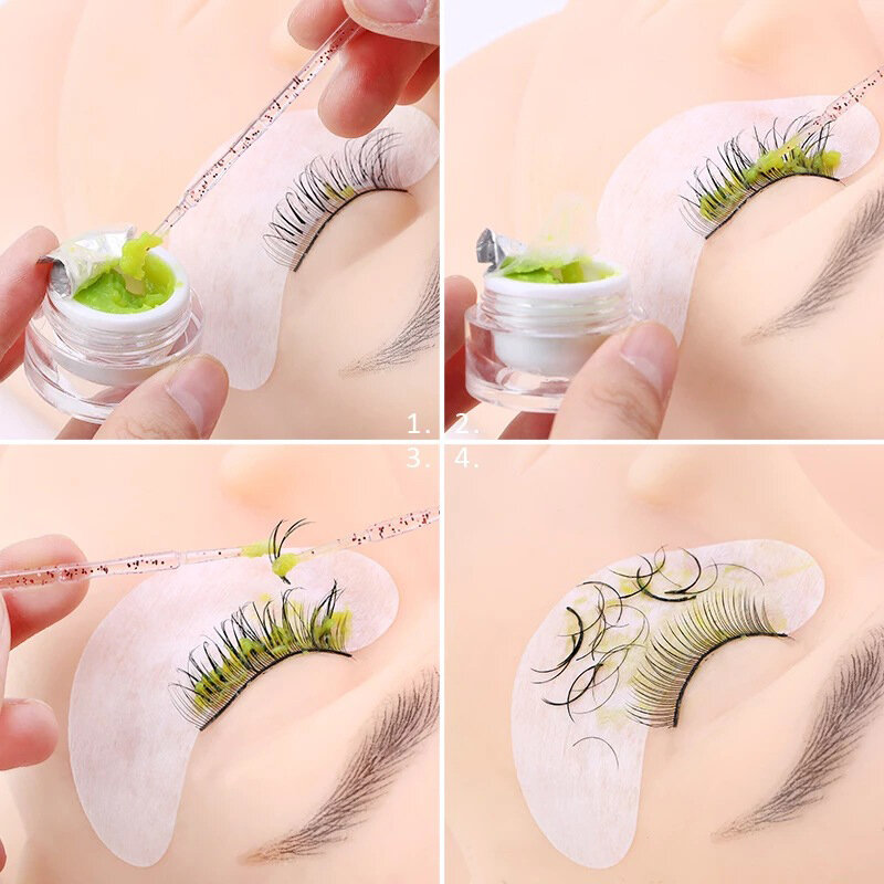 Eyeliner Brush monouso 100PCS tampone di pulizia pulizia ciglia strumenti di bellezza ciglia individuali rimuovere ciglia spazzola di cristallo