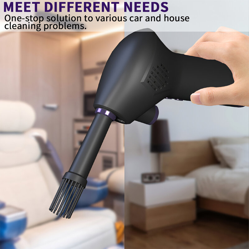 USB Air Duster Wireless Dust Blower Handheld Dust Collector Rechargable Large Capacity Portable for PC Laptop Car Clean Keyboard