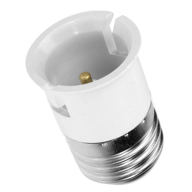 Adaptador de bombilla LED halógena CFL de E27 a B22, soporte para lámpara, antiquemaduras, PBT, BG1