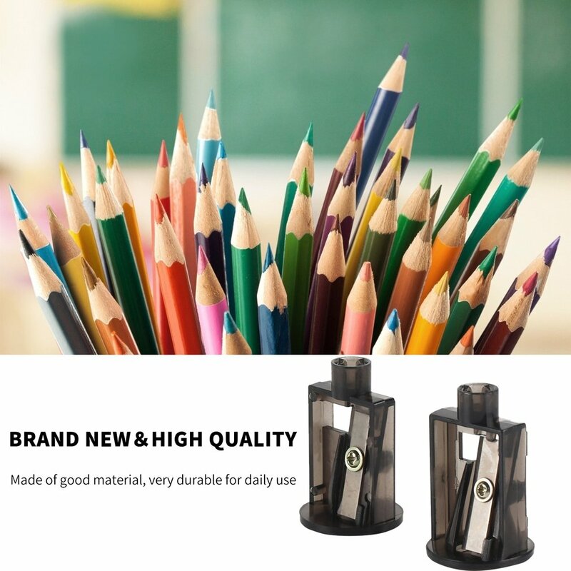 TENWIN 2pcs/set Multifunctional Automatic Electric Pencil Sharpener Blades Home Office Pencils Art Drawing Supplies